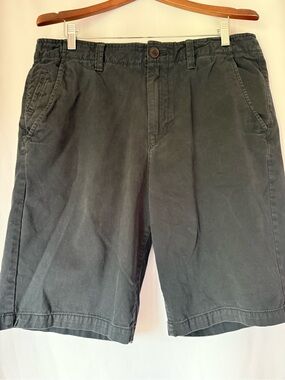 American Eagle Outfitters Vintage Men’s Charcoal Flat Front Shorts Longboard